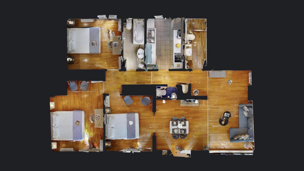 75 négyzetméteres, 3 hálószobás, 2 saját fürdőszobával rendelkező Apartman Acropolis - Koukaki terü Athén Kültér fotó